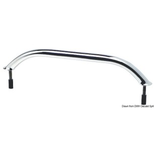
Main-courante ovalisée AISI316 vis au dehors 220mm 
