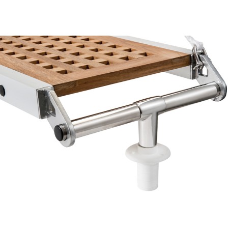 
Passerelle pliante caillebotis en teck 260 cm 
