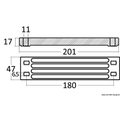 Plaque aluminium Yamaha | EAN 8033137137075 Ref 43.254.05