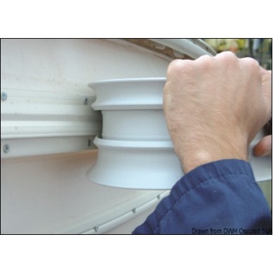 Seulement défense de quai PVC noir 80 mm | EAN 8033137142284 Ref 44.080.04