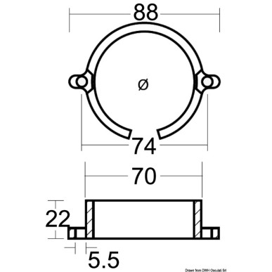 Anode magnésium axe hélice Mercruiser Bravo I | EAN 8033137140488 Ref 43.806.20