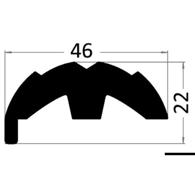 Base PVC blanc p-défense de quai 28 évasé  Ref 44.481.36