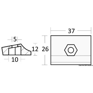
Anode plaque 9,9/15 HP 2 temps + 8/15 HP 4 temps 
