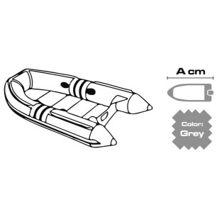 
Bâche p. bateaux gris 320/380 cm 300D 
