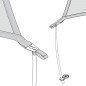 
Hampe flexible en fibre de verre 170 cm  
