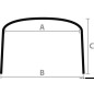
Bimini pliable Shade Master Inox Depth 255/270 cm 
