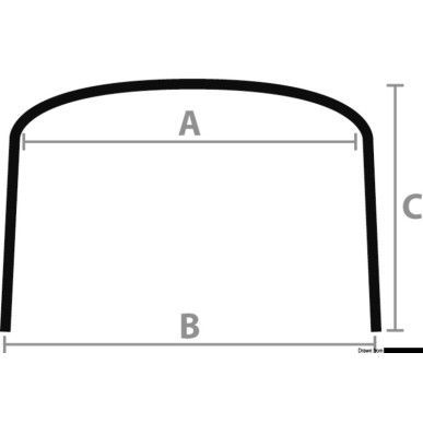 Bimini pliable Shade Master Inox Depth 255/270 cm | EAN 8033137147821 Ref 46.915.14