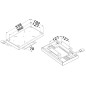 
Raccord glissière p. fixation sur plan 

