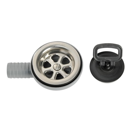 
Bonde latérale 90° inox + moplen Ø 25 mm 
