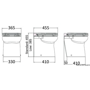 
WC SILENT Elegant droit 12 V 
