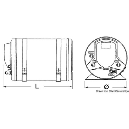 
Chauffe-eau ISOTEMP Indel Webasto Marine 75 l 
