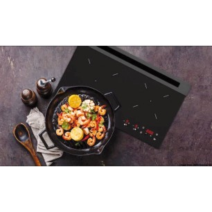 
Plaque cuisson gaz en verre 2 feux 17 W 

