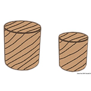 
Bouchon teck  6 mm 100 pièces 
