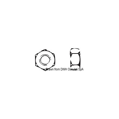 Ecrou hexagonal 12 mm AISI 304 DADI-12| EAN 8033137178320 Ref A2-934-12