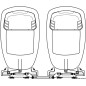 
Barre accouplement moteurs hors-bord A95-B37-5 
