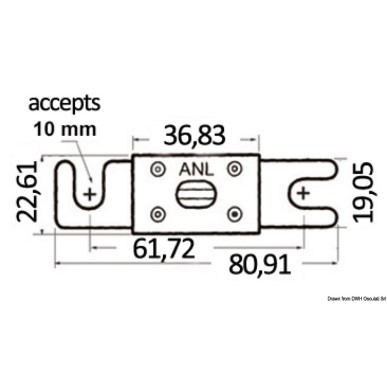 
Fusible haute capacité 130 A 
