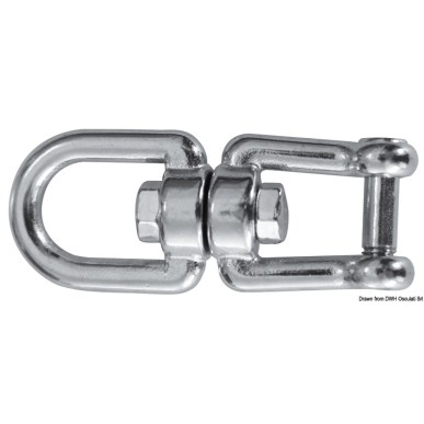 Emerillon double oeillet AISI 316 8 mm | EAN 8033137202094 Ref 01.438.01