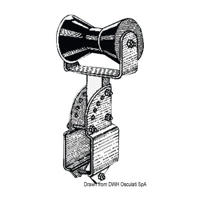 Central soutien-quille tube carré 70 mm | EAN 8033137069093 Ref 02.031.14