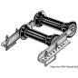 
Rouleau double pivotant arrière 60 mm 
