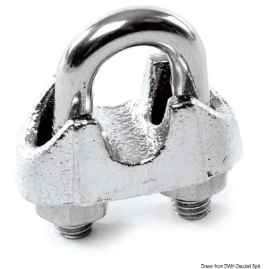 Serre-câble cavalier AISI 316 1,5/2 mm | EAN 8033137072932 Ref 04.180.00