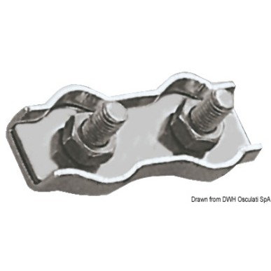 Serre-câble inox double 3 mm | EAN 8033137073045 Ref 04.512.03