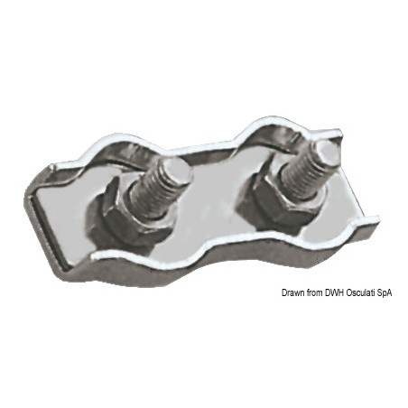 Serre-câble inox double 8 mm | EAN 8033137073083 Ref 04.512.08