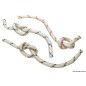 
Double tresse vert/rouge 14 mm 
