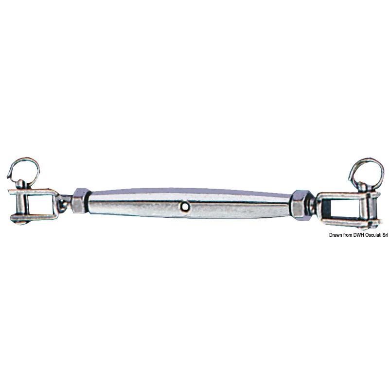 
Ridoir avec deux chapes fixes AISI 316 6 mm 
