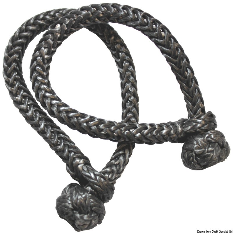
Manille Dyneema noir - 9 mm 
