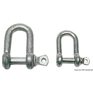 Manilles acier galvanisé| EAN 8033137080166 Ref 08.320.20