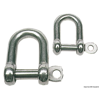 Manilles inox AISI 316| EAN 8033137080210 Ref 08.321.10