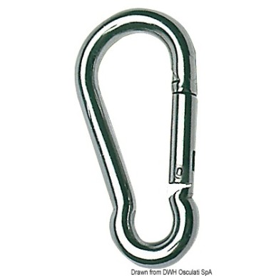 Mousquetons inox AISI 316 polis miroir| EAN 8033137081132 Ref 09.187.05