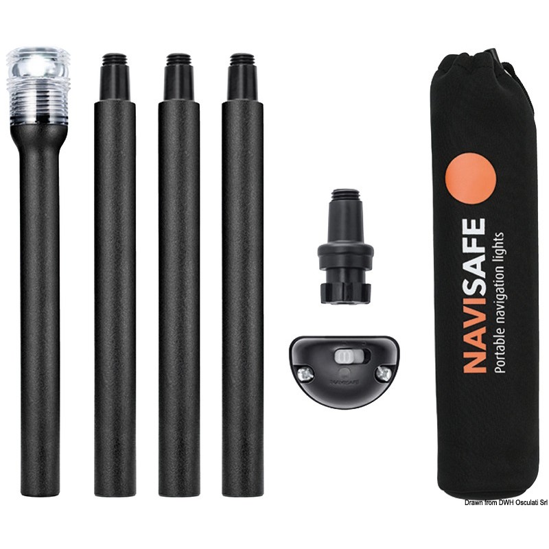 
Kit de fixation NAVISAFE + hampe + lumière 360° 
